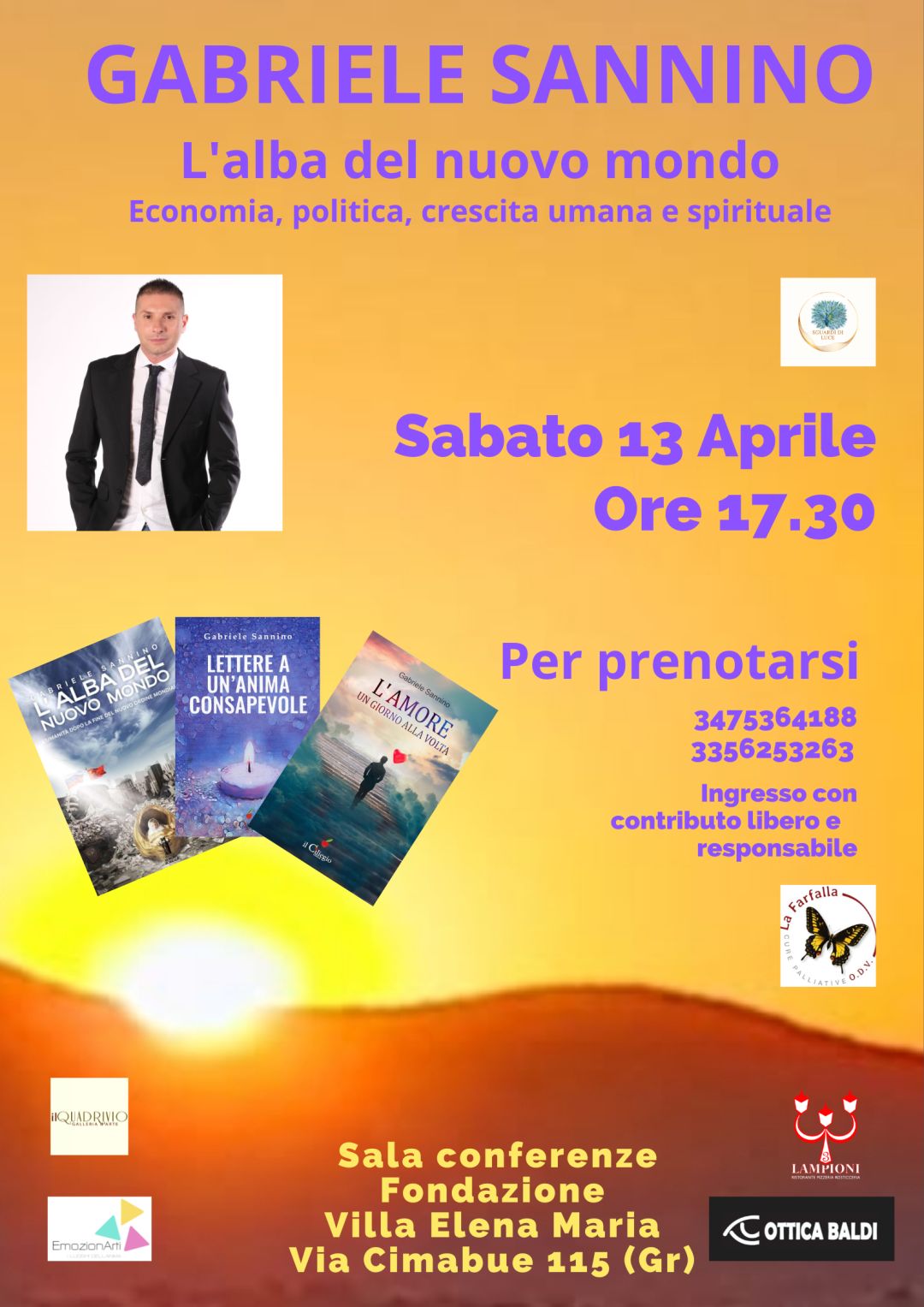 Gabriele Sannino A Grosseto Presenta Lalba Del Nuovo Mondo Maremma