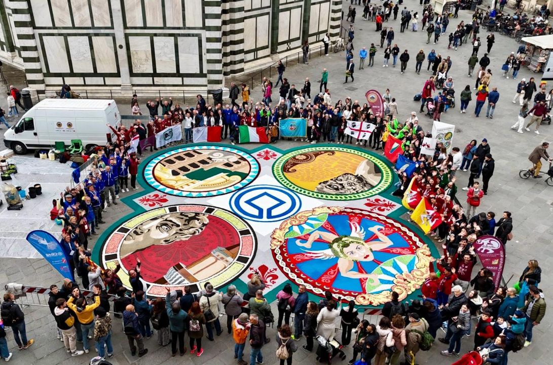 L’Associazione infioratori Bolsena al Festival delle arti effimere Unesco di Firenze