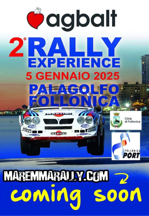 Scatta il 2° Rally Experience. Domenica a Follonica