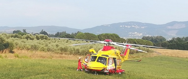 Sorano, minore cade da cavallo trasportato con Pegaso 2 