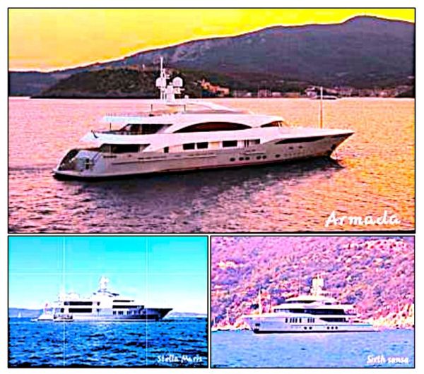 Parata di mega yacht a Porto Ercole