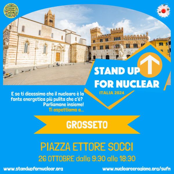 Comitato Nucleare e Ragione di Grosseto, un gazebo sabato in centro