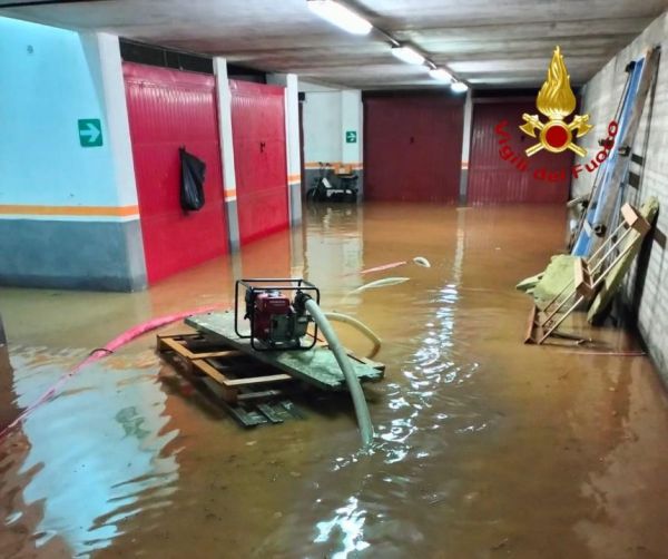 Maltempo e allagamenti: VVF ancora a lavoro tra Monte Argentario, Orbetello e Capalbio