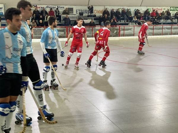 Hockey, Serie A2, Blue Factor goal against Hobbystore