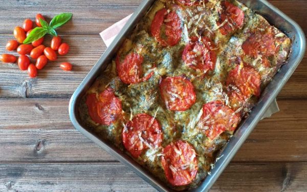 "In cucina con Giulia": lasagne pesto e pomodori