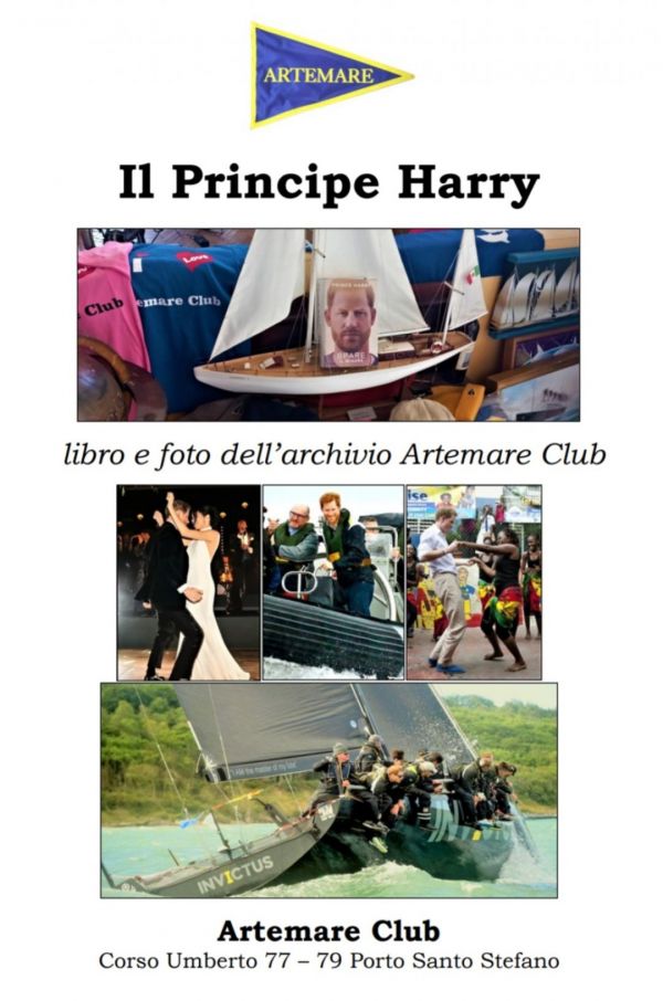 Ad Artemare Club il libro del principe Harry e le sue foto di marinaio e ballerino