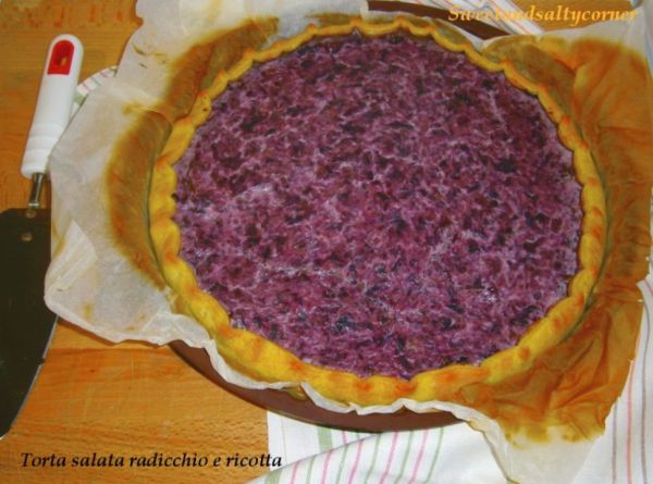 "In cucina con Giulia": torta salata radicchio e ricotta